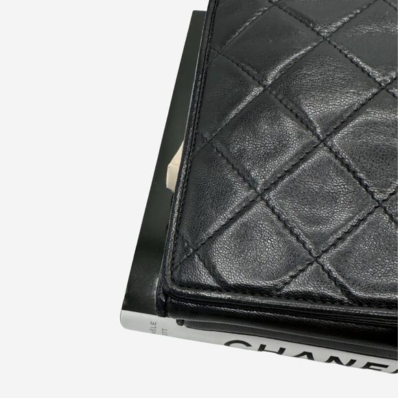 Chanel Black Lambskin Full Flap Shoulder Bag - Picture 11 of 16